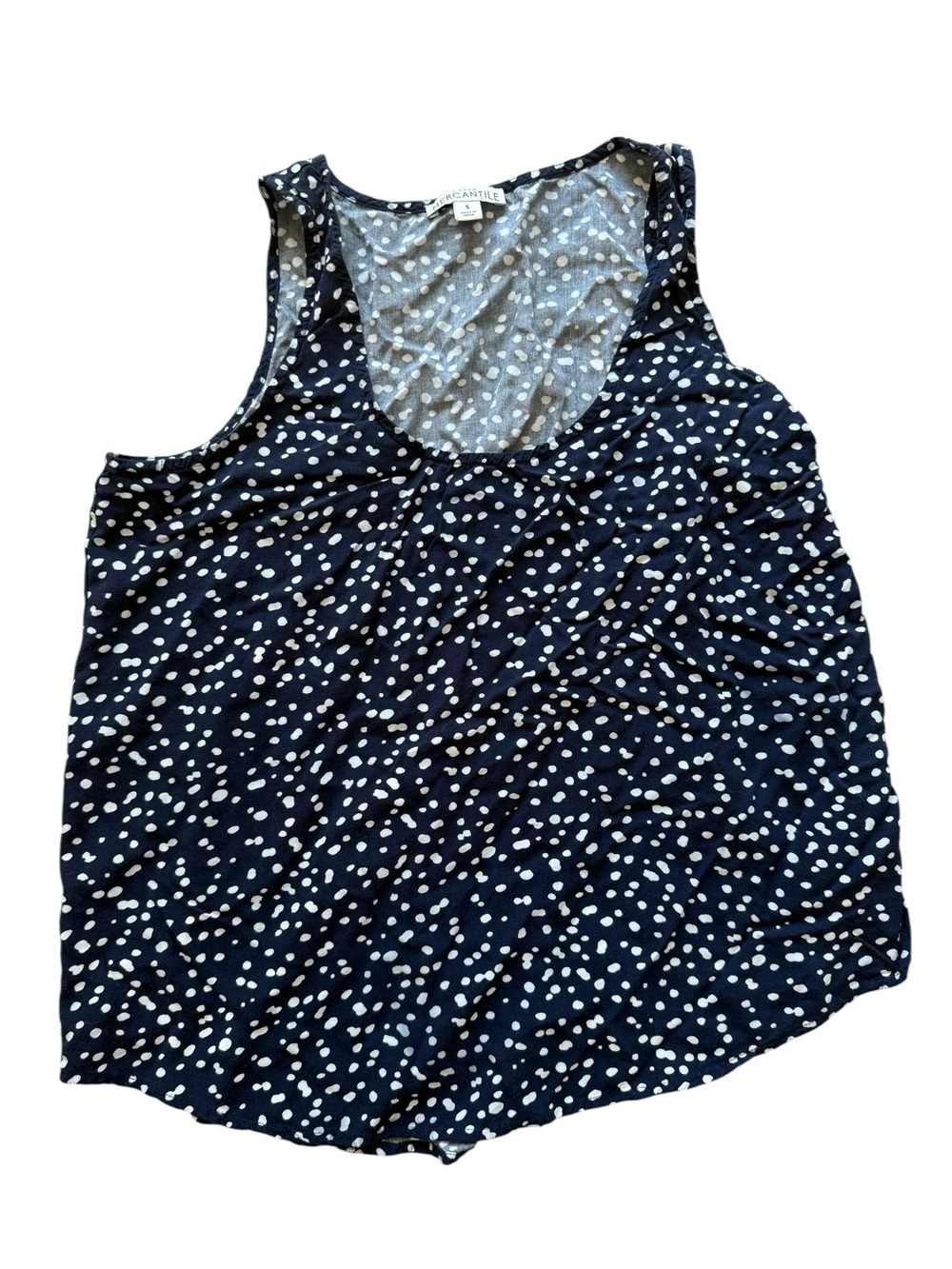 J.Crew Flowy Polka Dot Sleeveless Career Top Business Casual Tank Officewear